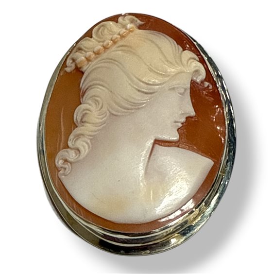 Brosche Mandile 1922 Dame Cammei  in Silber Conchiglia 2MSPCM176.3 - 2MSPCM176.3